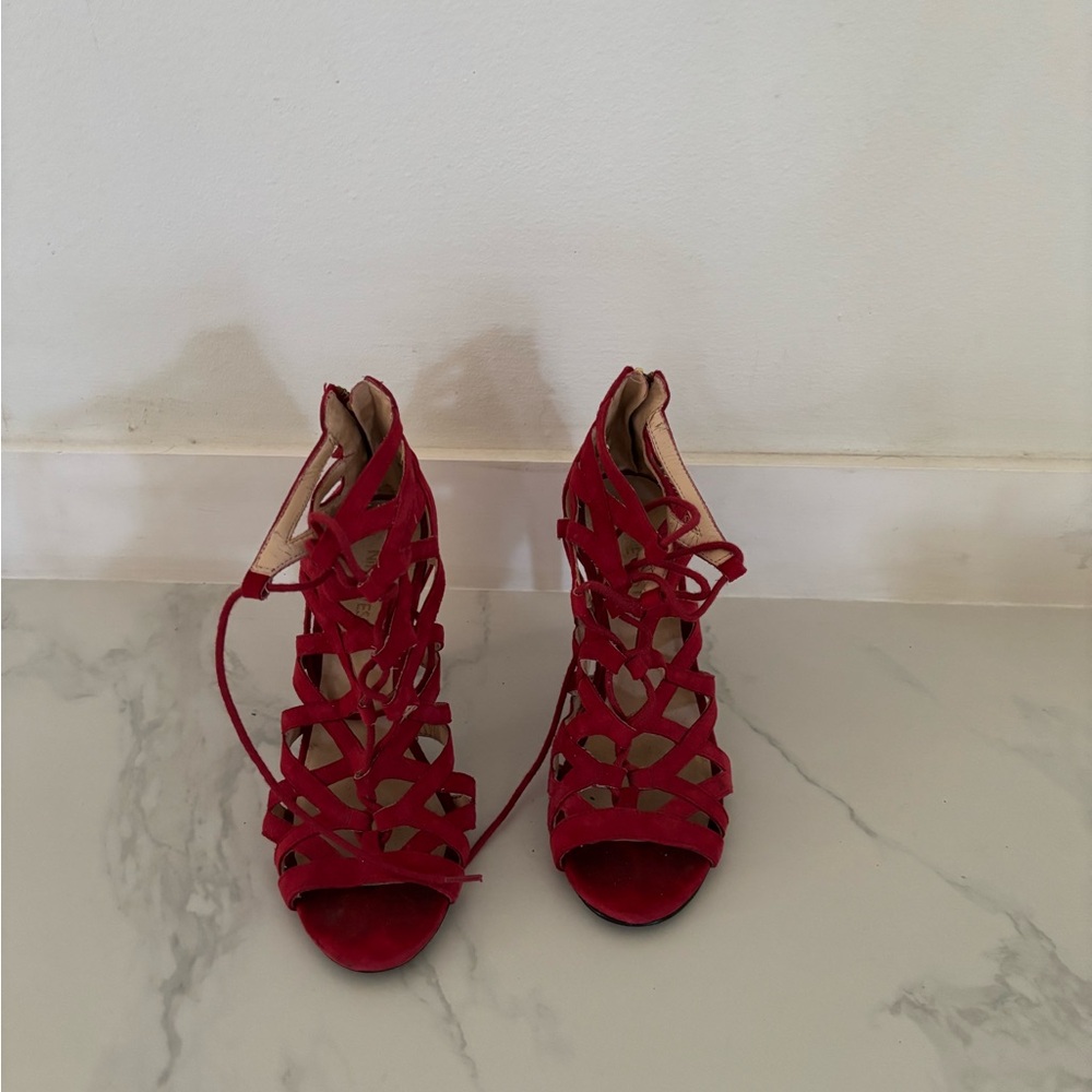 Nine West Crimson Strappy Heels